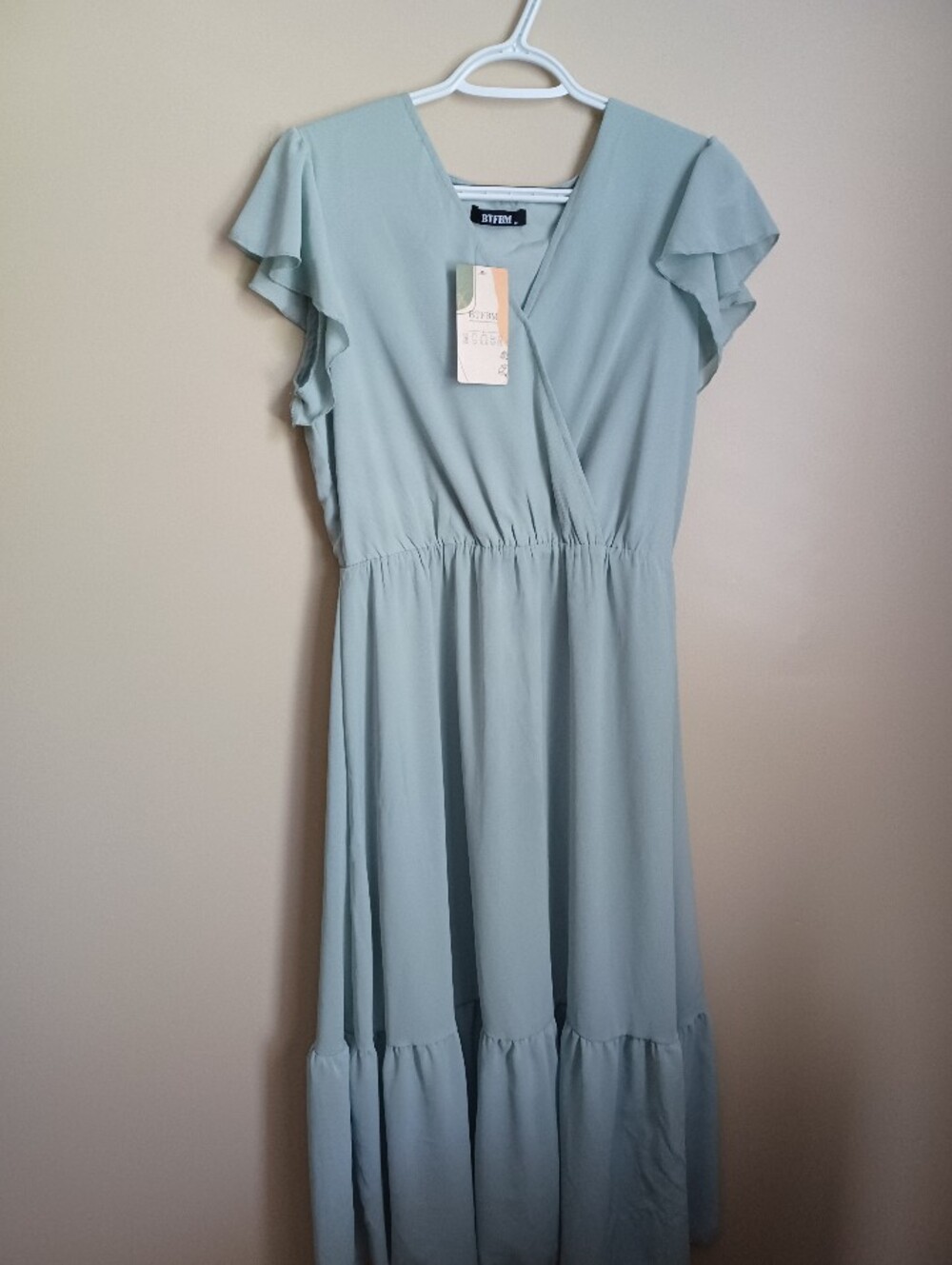 Women's Size M Green BTFBM New With Tags Polyester Summer Long Dress Fashion